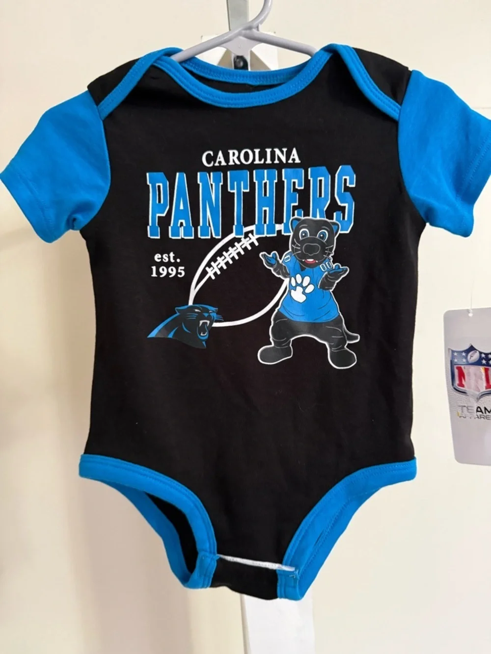 NWT Carolina Panthers Romper